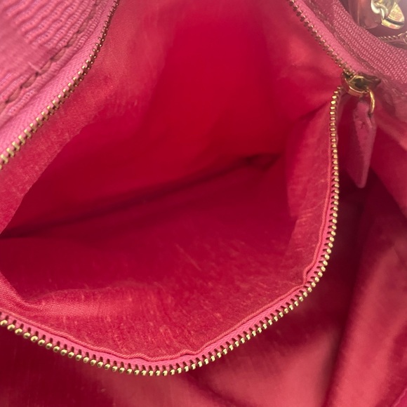 Authentic Christian Dior Pink Quilted Tote Satchel Career Resort Luxury Beachy - Picture 4 of 9